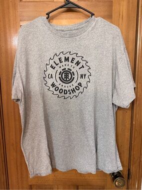 Element Gray Short-Sleeve Woodshop Logo Tee
